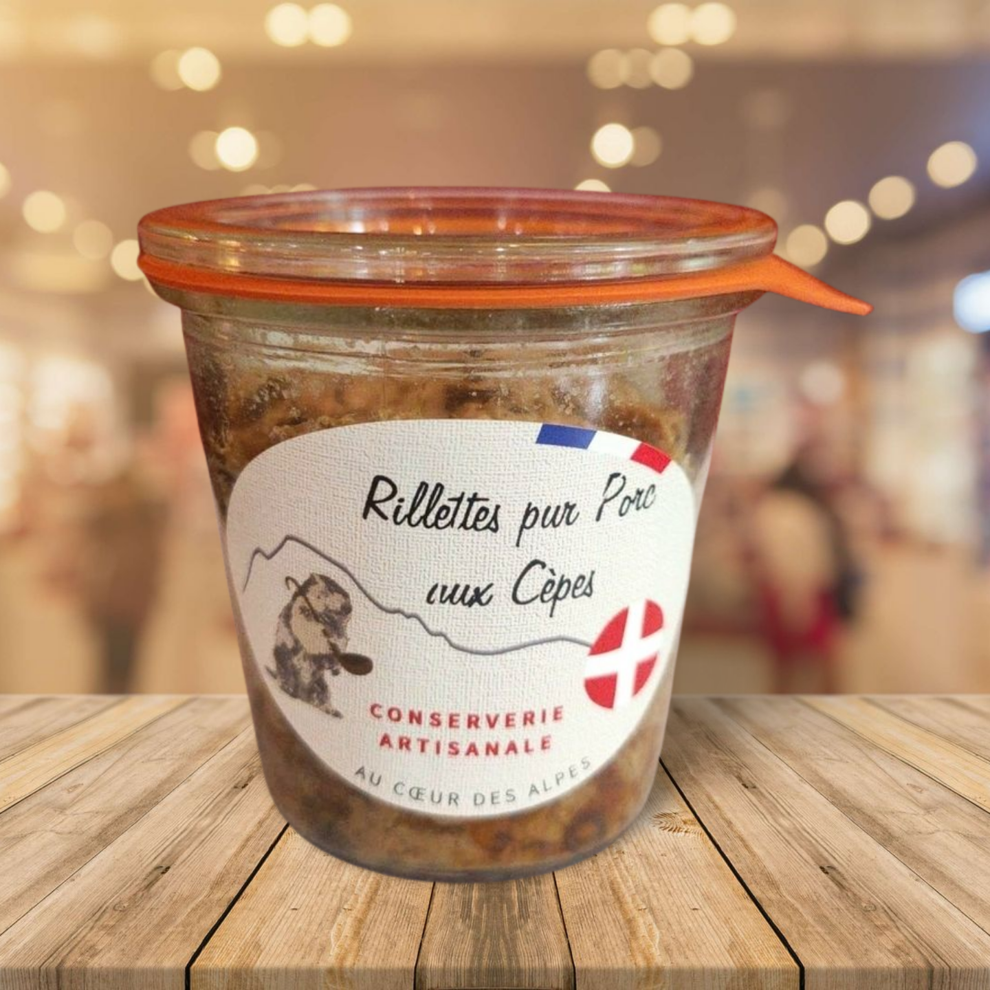 Rillettes pur porc aux Cèpes