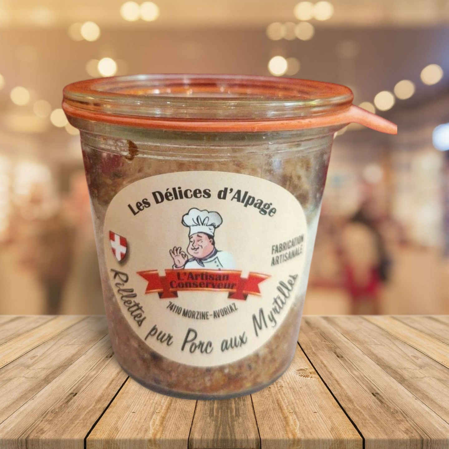 Rillettes pur porc aux Myrtilles